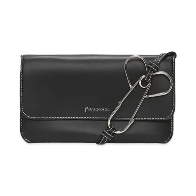 JW ANDERSON Leather Phone Pouch "Black"