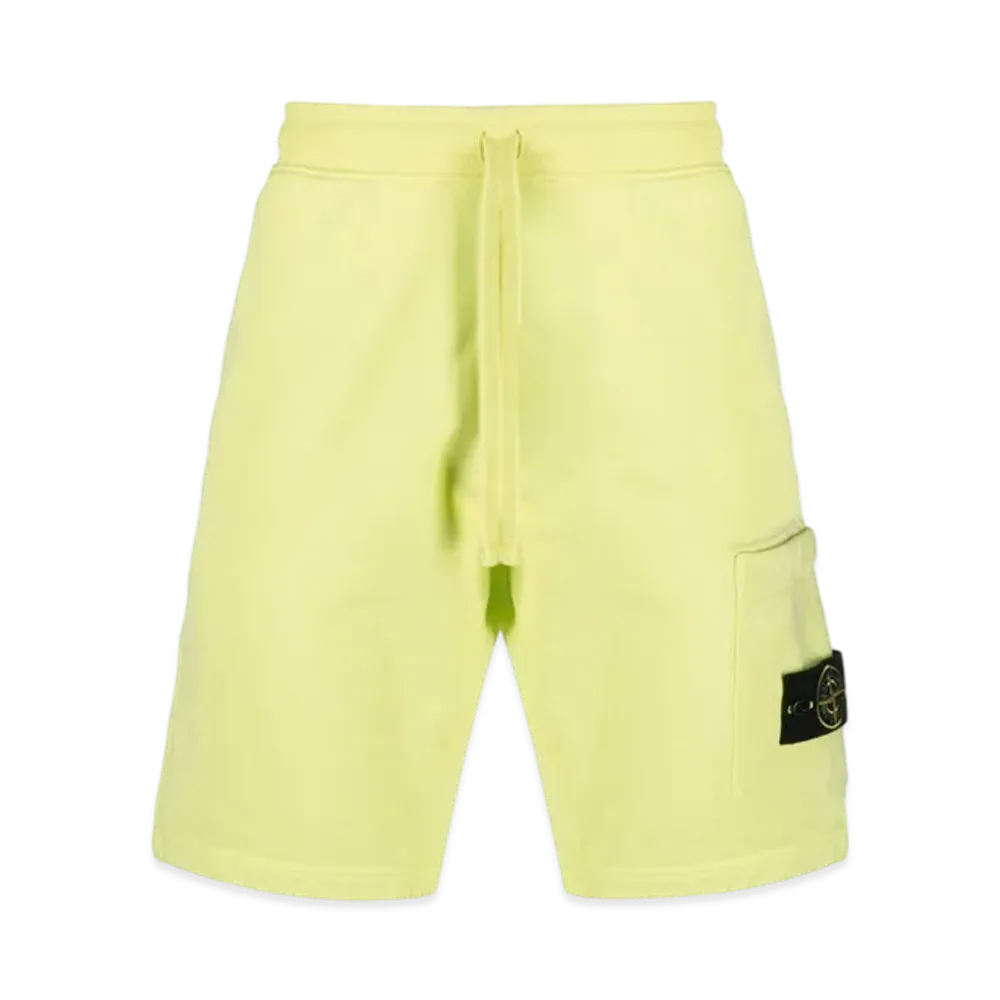 Stone Island 64651 Fleece Bermuda Shorts - 22SS "Lemon"