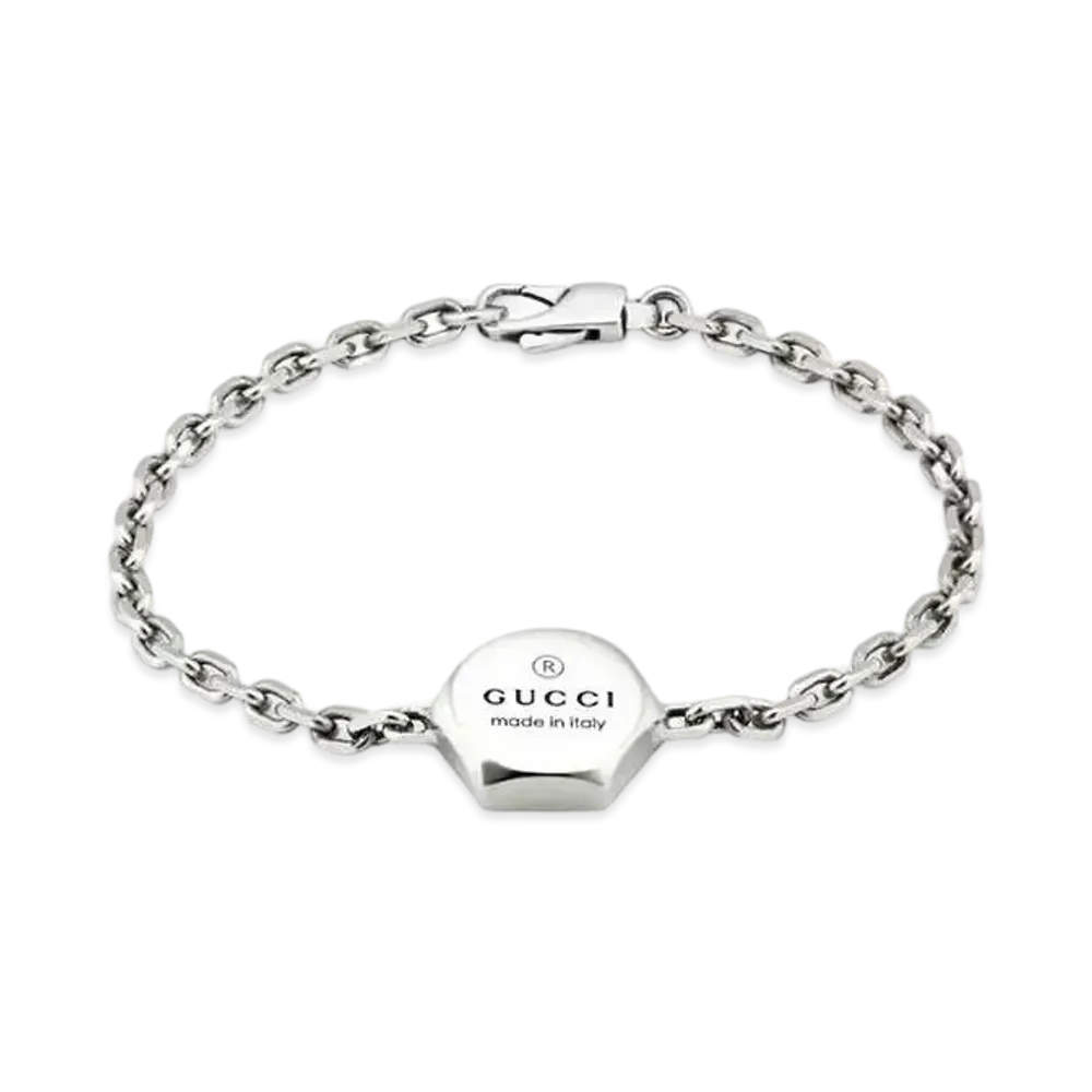 GUCCI Trademark Bracelet "Silver"