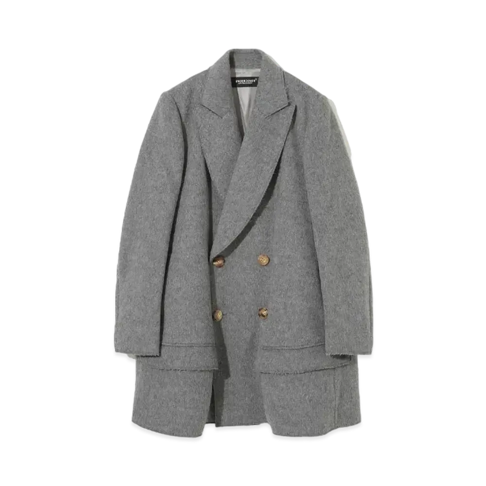 UNDERCOVER Wool Blend Big Jacket "Top Gray"