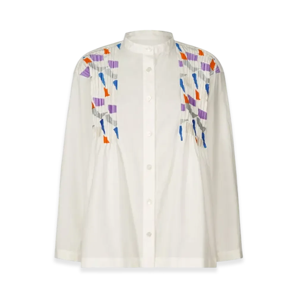 PLEATS PLEASE ISSEY MIYAKE Grainy Shirt "White"