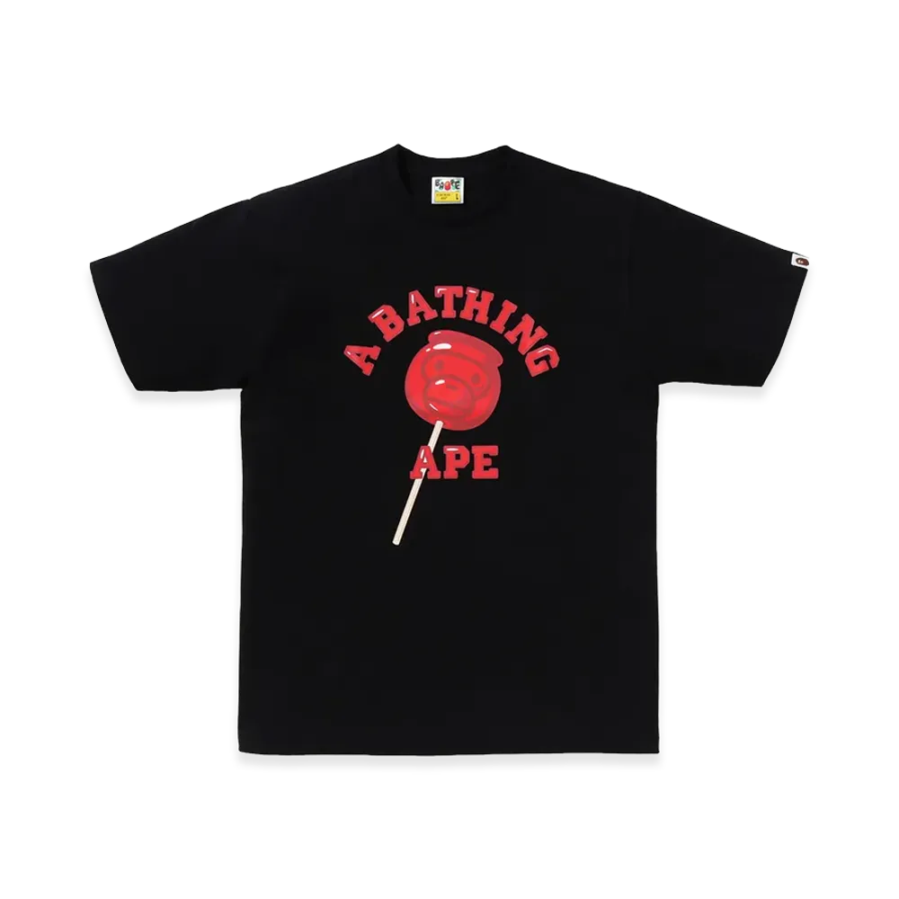 A BATHING APE Baby Milo Candy Apples Tee "Black"