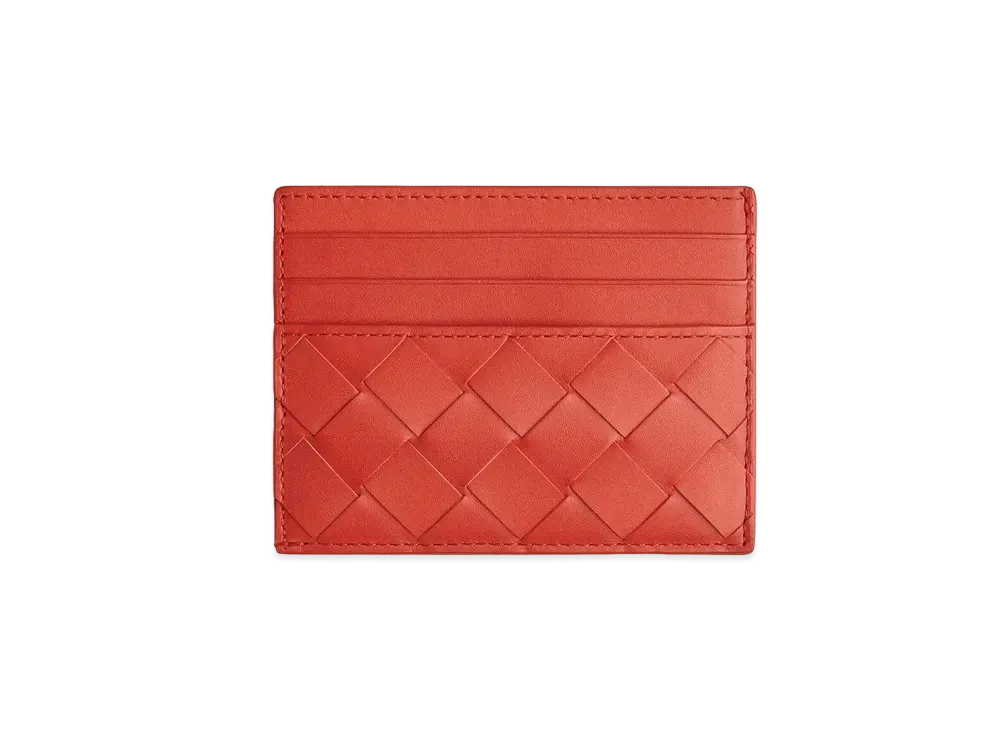 Bottega Veneta Credit Card Holder "Tomato"