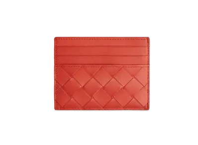 Bottega Veneta Credit Card Holder "Tomato"