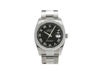 ROLEX Datejust 36 "Black Roman/Stainless Steel"