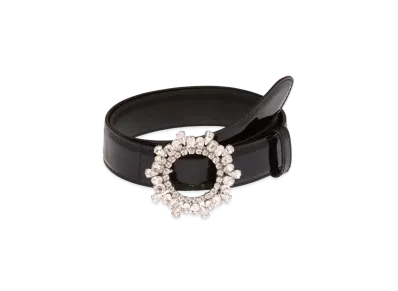 MIU MIU Patent Leather Belt "Black"