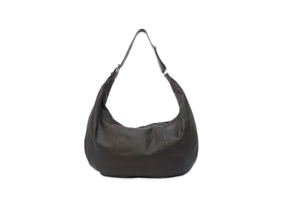 YOKE Calf Leather Shoulder Bag Large "Brown"