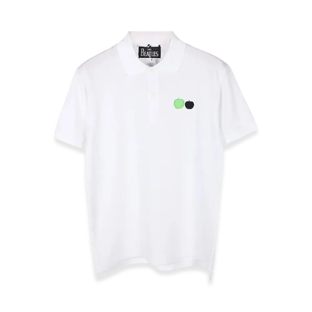 COMME des GARCONS x The Beatles Apple Patch Polo Shirt "White"