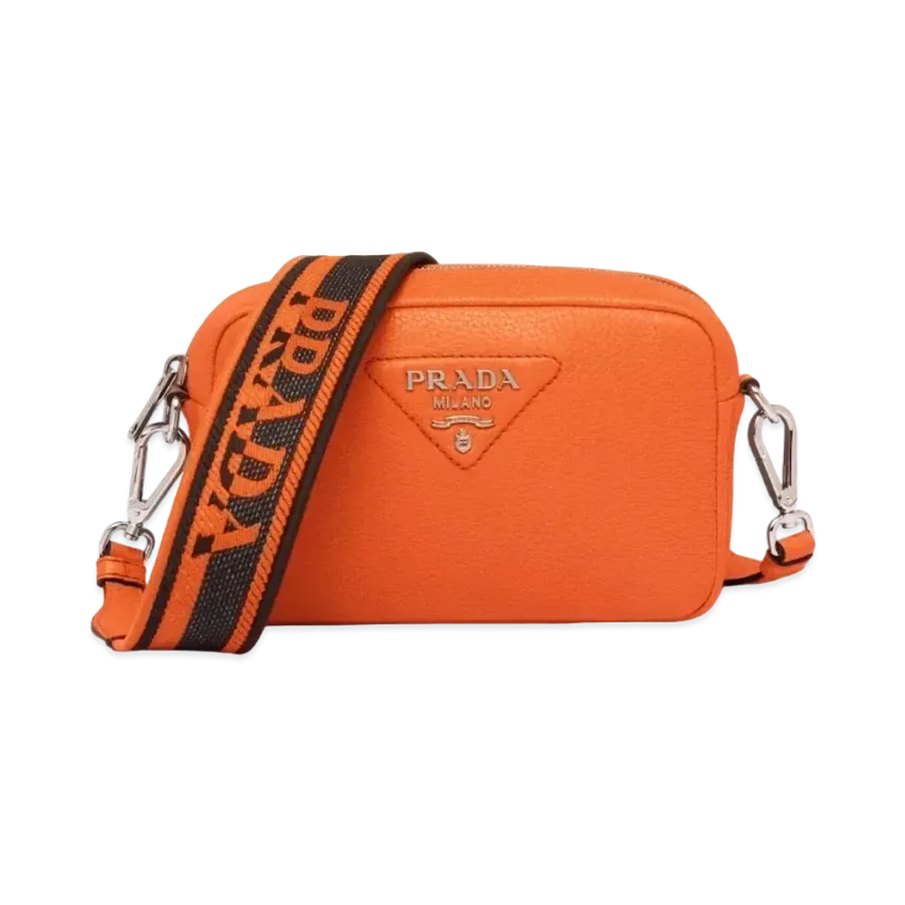 PRADA Small Leather Bag "Papaya"