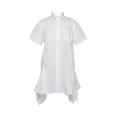 sacai Thomas Mason Cotton Poplin Dress "Off White"