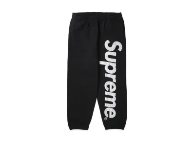Supreme Satin Applique Sweatpant "Black"
