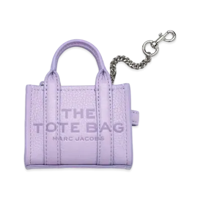Marc Jacobs The Leather Nano Tote Charm "Wisteria"