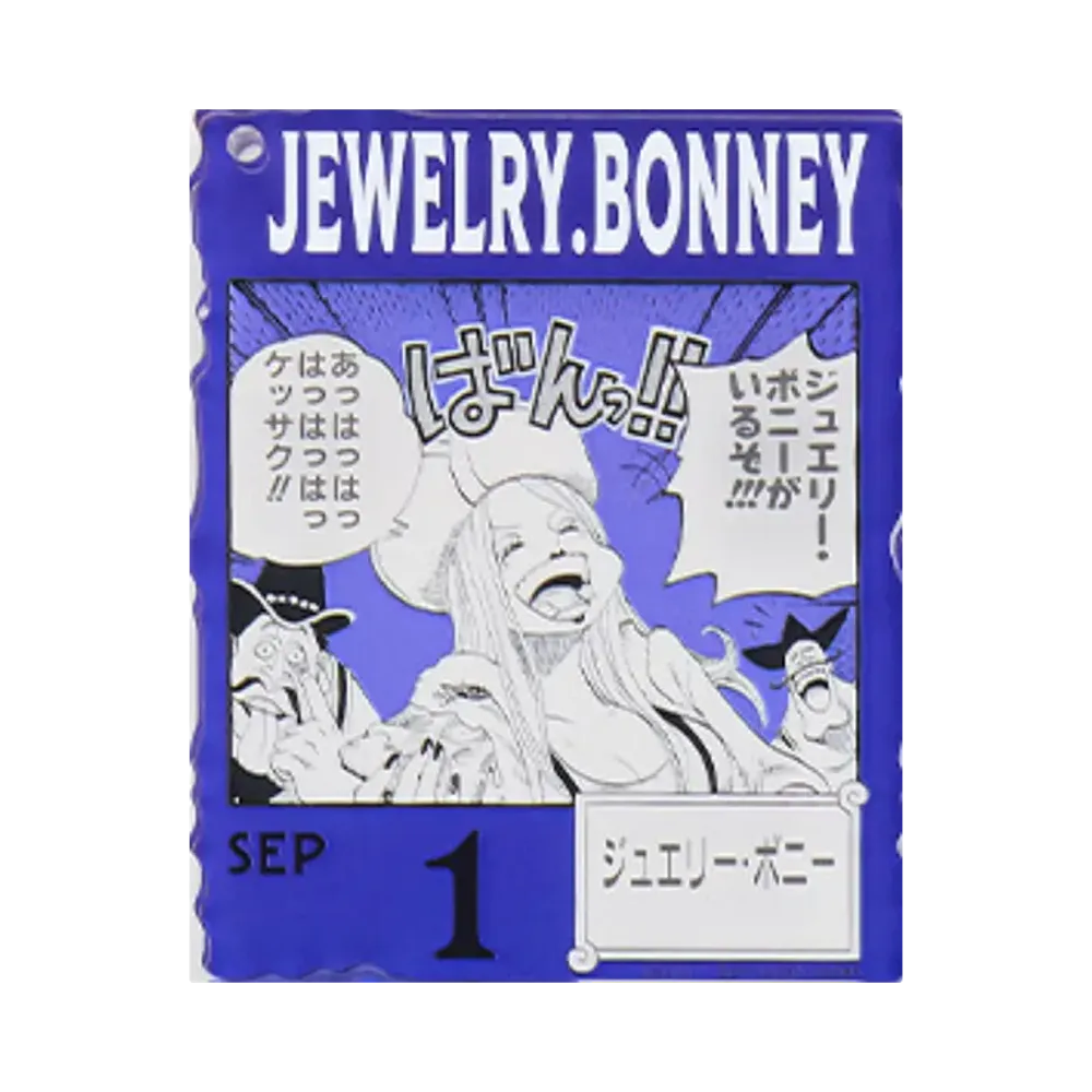BANDAI "Ichiban Kuji" -ONE PIECE BASE SHOP Lottery 366DAYS OF BIRTHDAYS- Birth Month January-March Ryo Colors Acrylic Block Charm Prize 9/1 Jewelry Bonney