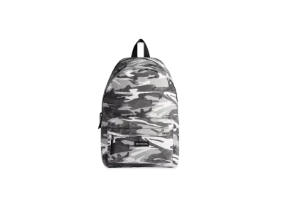 BALENCIAGA Explorer Camo Print Backpack "Grey"