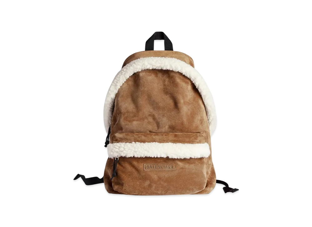 BALENCIAGA Explorer Backpack "Noce/White"