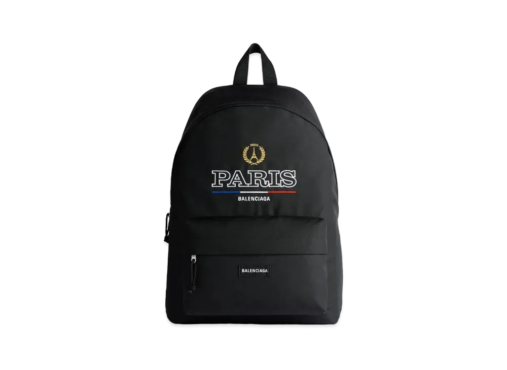 BALENCIAGA Explorer Backpack in Recycled Nylon "Black/Multicolor"