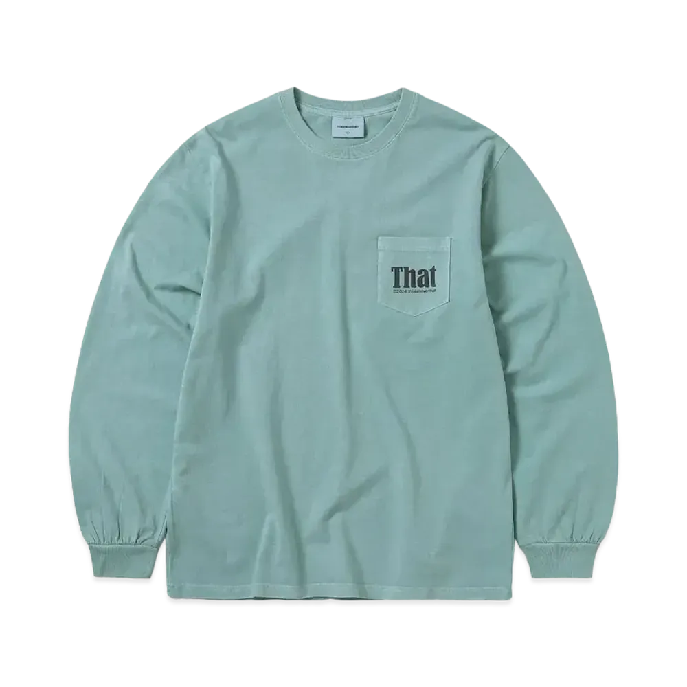 thisisneverthat That Pocket L/S Tee "Light Teal"