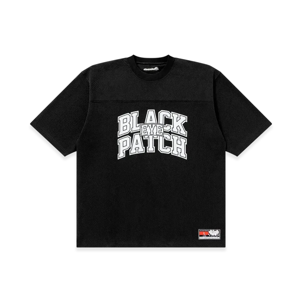 BlackEyePatch Block College Crewneck Hockey Shirt "Black"