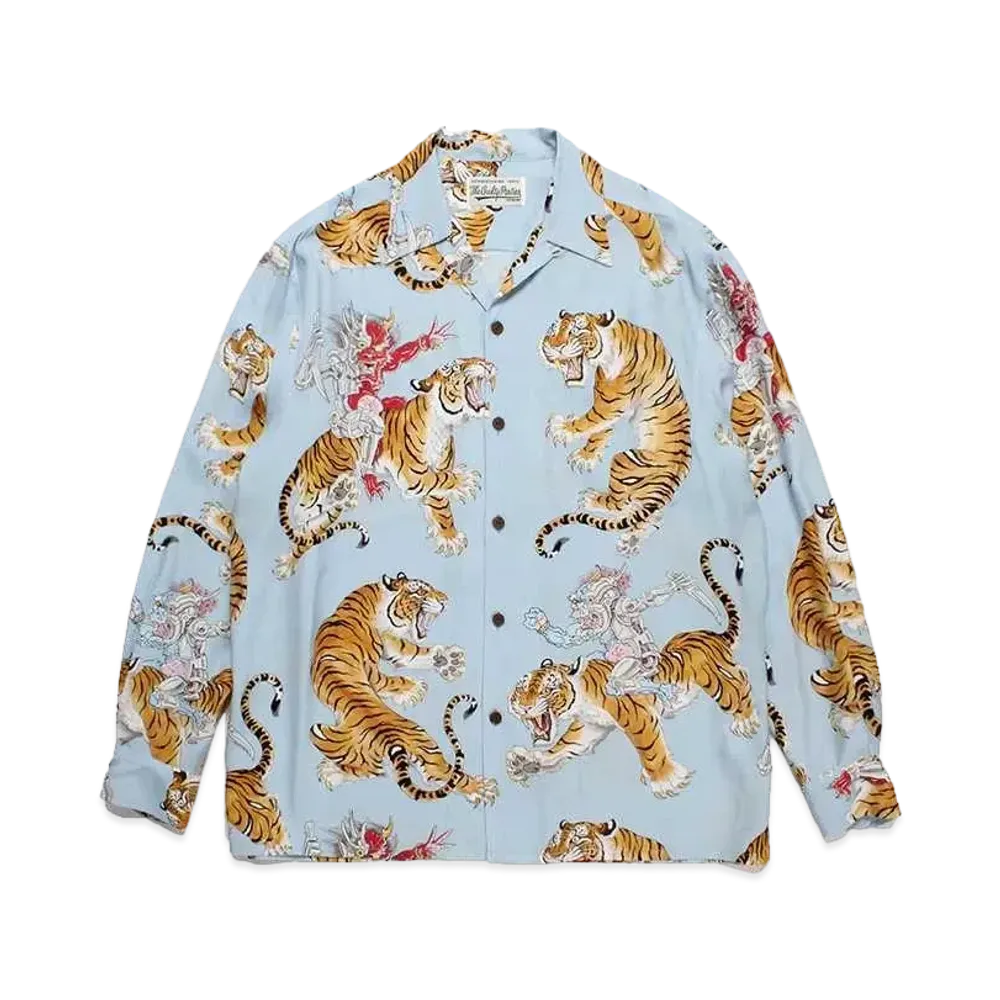 WACKO MARIA Tim Lehi / Hawaiian Shirt "Blue"