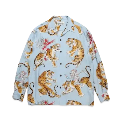 WACKO MARIA Tim Lehi / Hawaiian Shirt "Blue"
