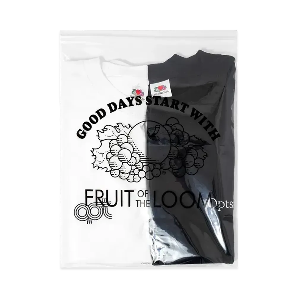 Optstuff x FRUIT OF THE LOOM 2-Pack Tee "Black/White"