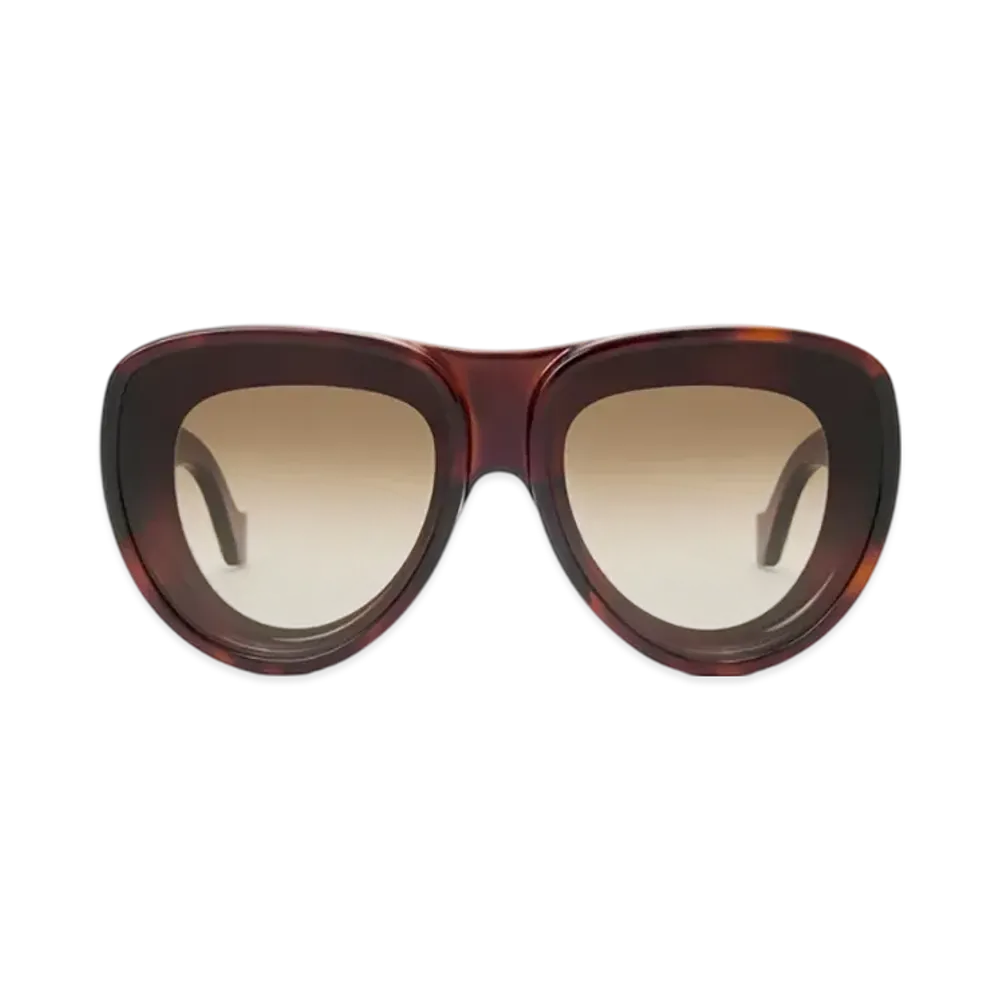 LOEWE Front Lens Aviator Sunglasses "Havana"