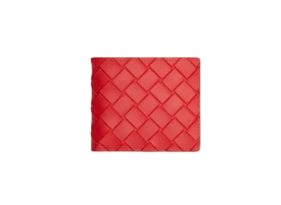 Bottega Veneta Bifold Wallet With Coin Purse "Tomato"