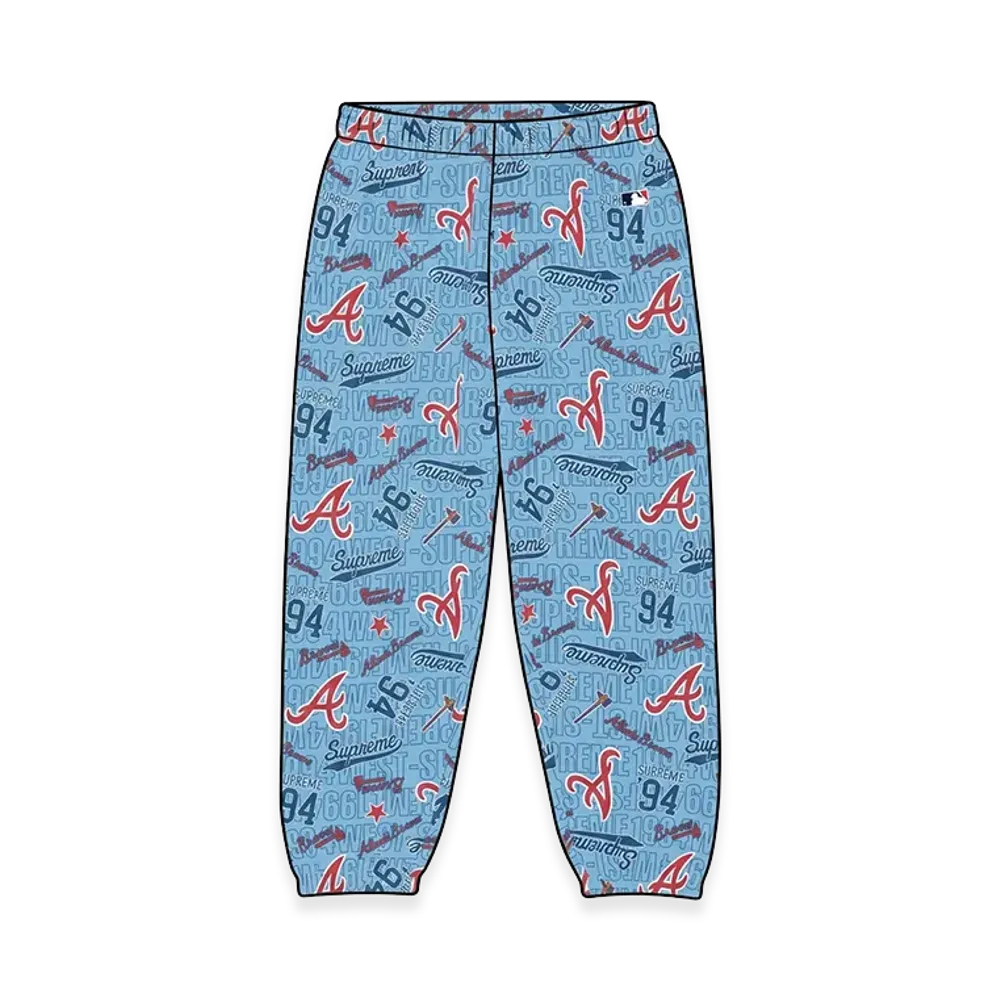 Supreme x Mitchell & Ness Teams Sweatpant "Light Blue"
