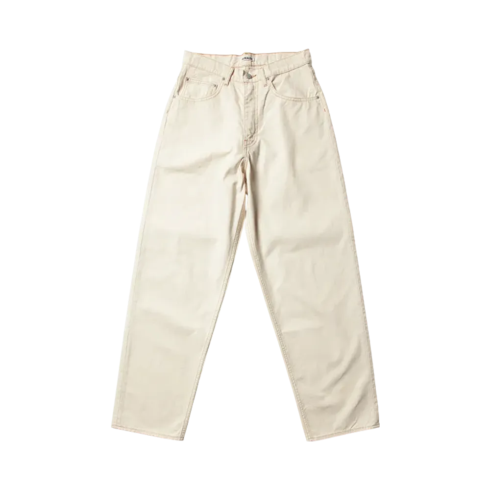 AURALEE Organic Cotton Slub Duck Wide Pants "Natural"