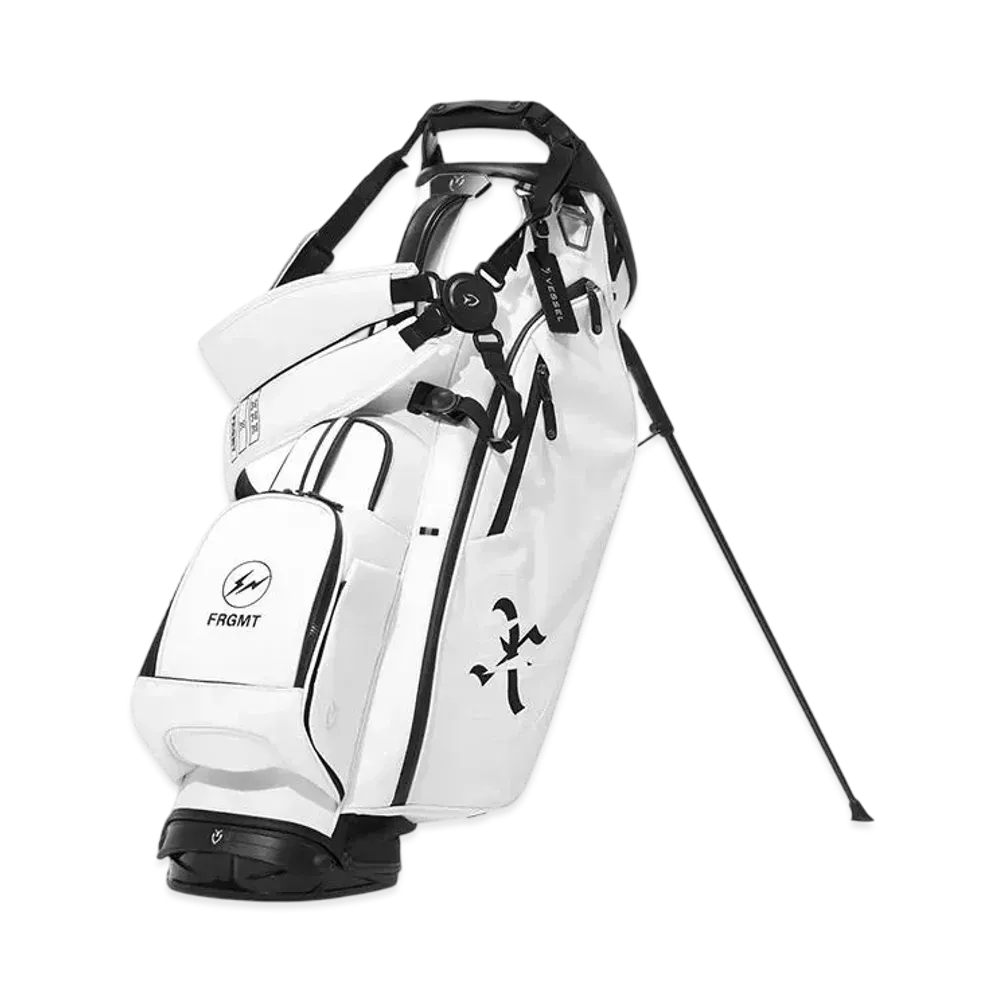 GOD SELECTION XXX x FRAGMENT x Vessel Golf Golf Bag Player 4.0 Pro Stand "White"