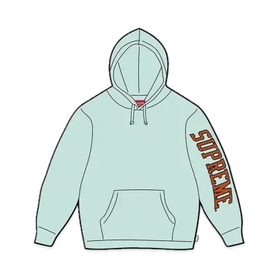 Supreme Sleeve Arc Hooded Sweatshirt "Pale Blue"