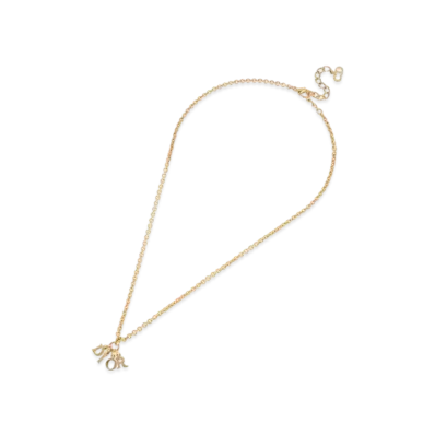 Dior Vintage Logo Necklace "Gold"