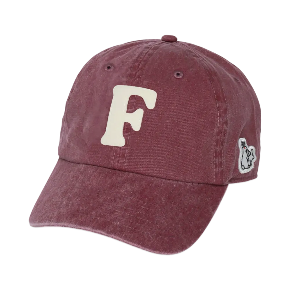 FR2 F Logo Garment Dye Cap "Burgundy"