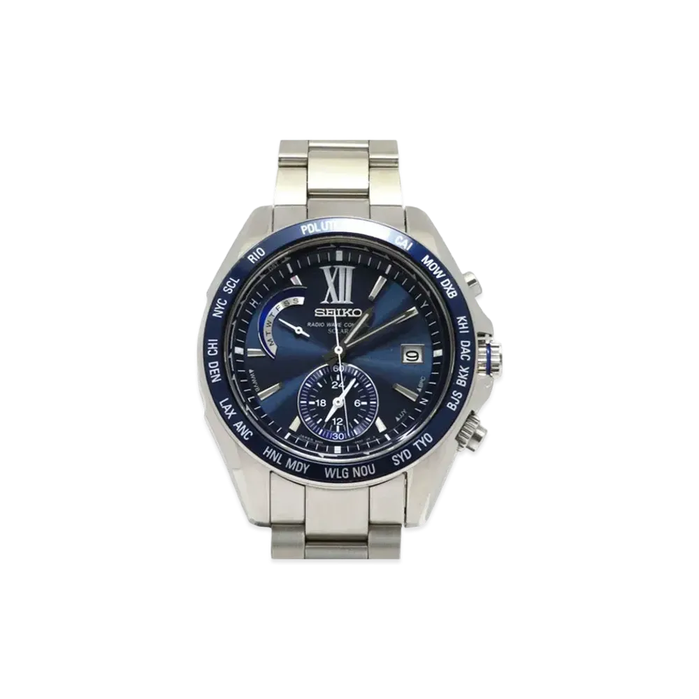 SEIKO Brights Solar Radio World Time "Blue" SAGA095