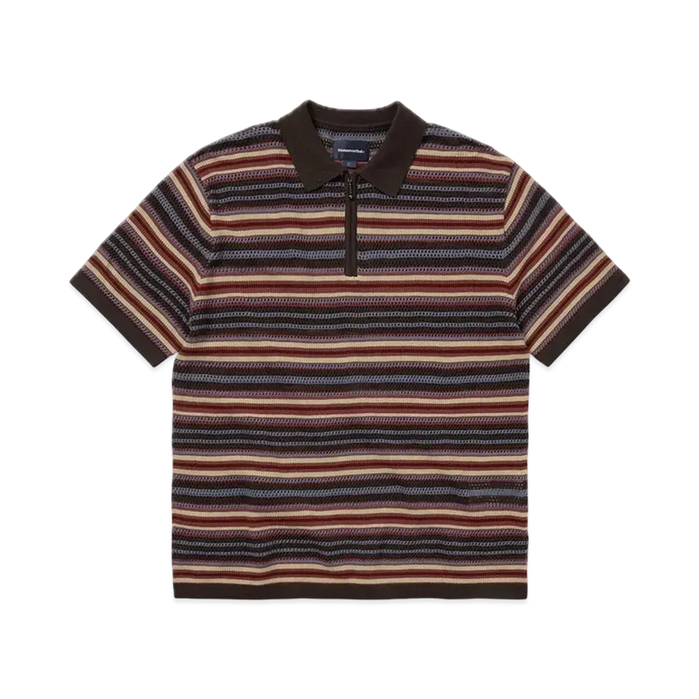 thisisneverthat Striped S/S Knit Polo "Red"