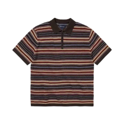 thisisneverthat Striped S/S Knit Polo "Red"