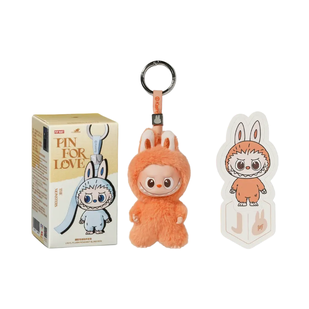 POP MART THE MONSTERS (LABUBU) Pin for Love Series-Vinyl Plush Pendant (A-M) J