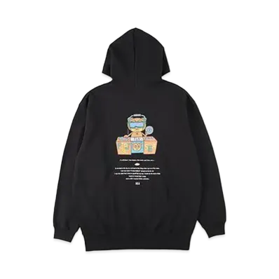 WIND AND SEA x PaRappa the Rapper (PJ Berri-Spin) Hoodie "Black"