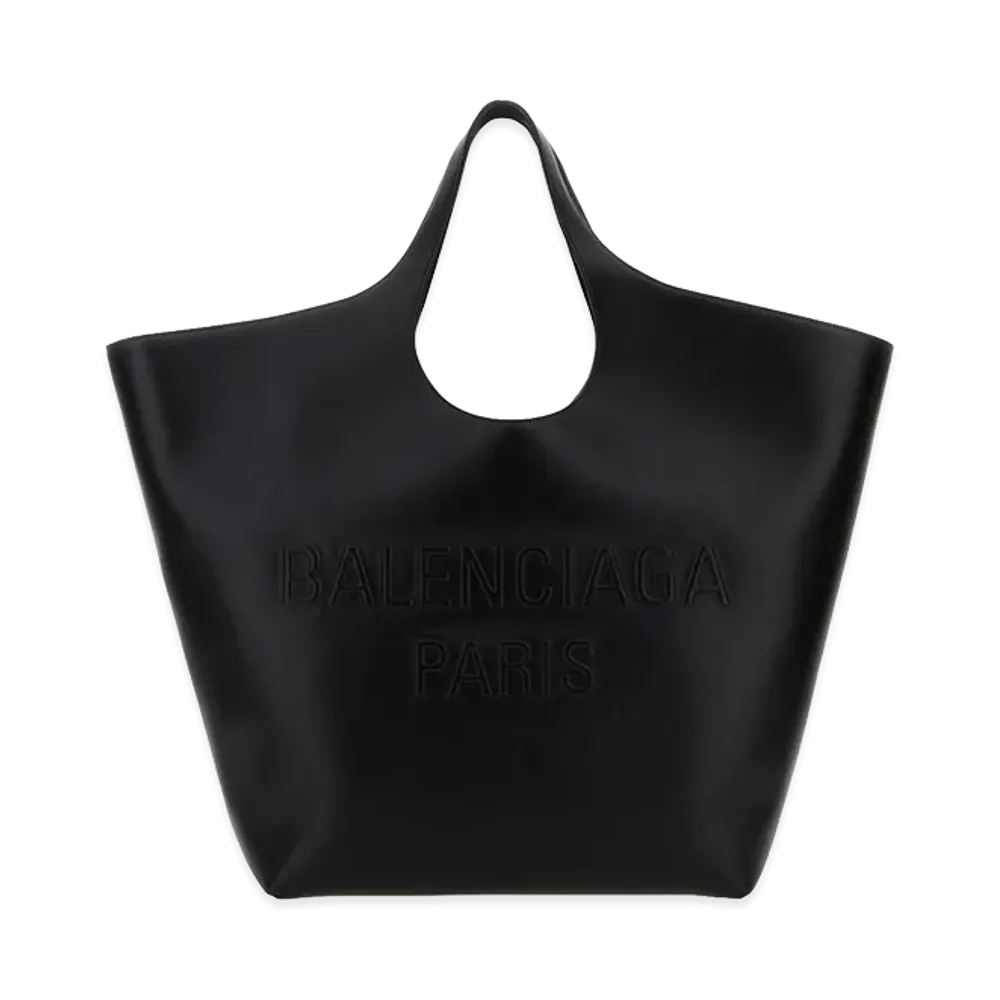 BALENCIAGA Women's Leather Large Mary-Kate Shopping Bag "Black"