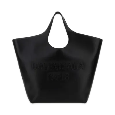 BALENCIAGA Women's Leather Large Mary-Kate Shopping Bag "Black"