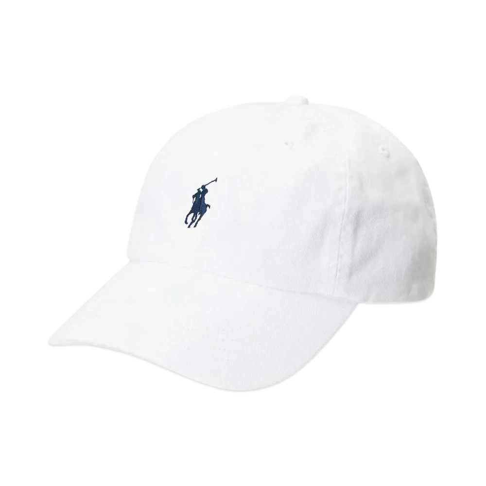 Polo Ralph Lauren Cotton Chino Baseball Cap "White"