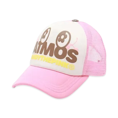 atmos x VANDY THE PINK Cherry Trucker Mesh Cap "Pink"