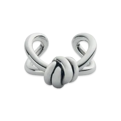 Bottega Veneta Knot Ring "Silver"