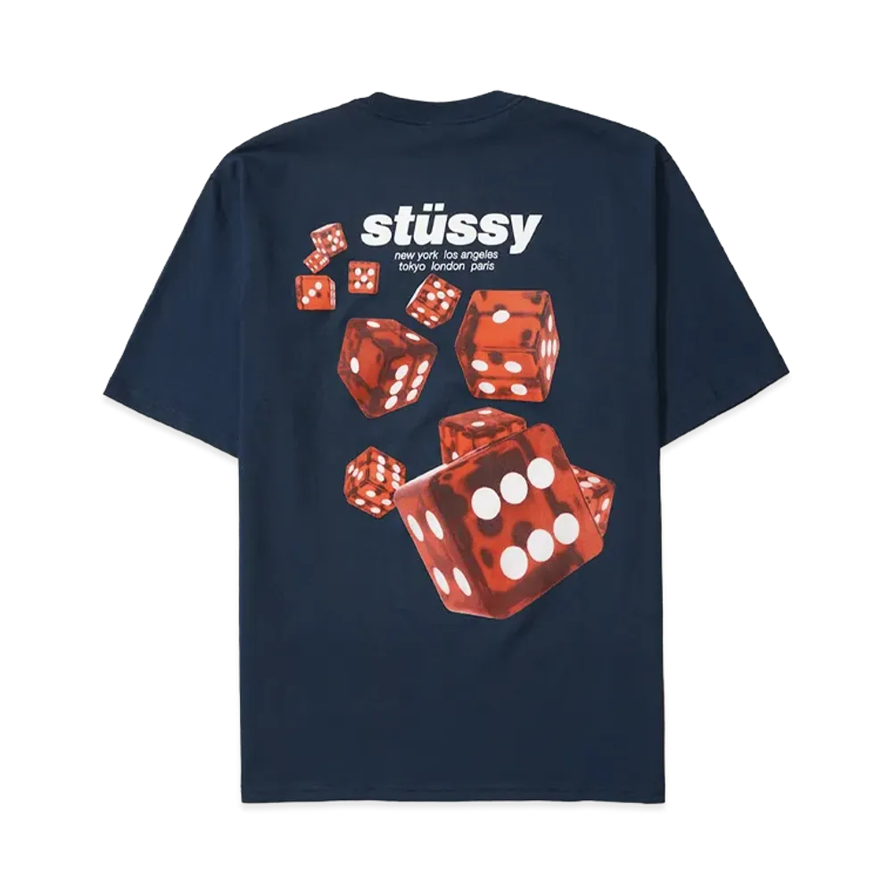 Stussy Rollers Tee "Navy"