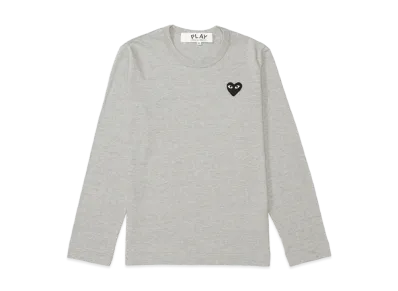 PLAY COMME des GARCONS Unisex Long Sleeve T-Shirt AX-T122-051 "Top Gray"
