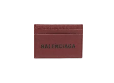 BALENCIAGA Everyday Daily Style Multicard Slot Card Holder "Prune/Black"