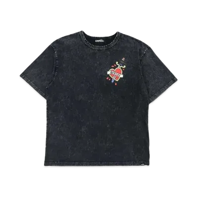 genzai Heart Tattoo SS Tee "BLACK"