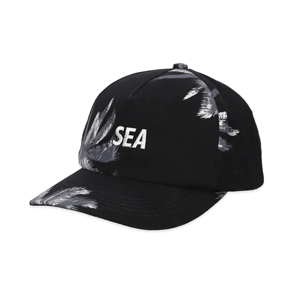WIND AND SEA Palm Tree Flannel Cap "Black"