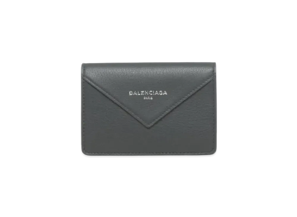BALENCIAGA Paper Stone Paper Multicard Slot Card Holder "Gray"