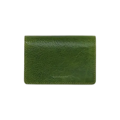 Hender Scheme Multilayered Card Case "Lime Green"